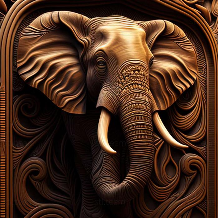 3D model elephant (STL)